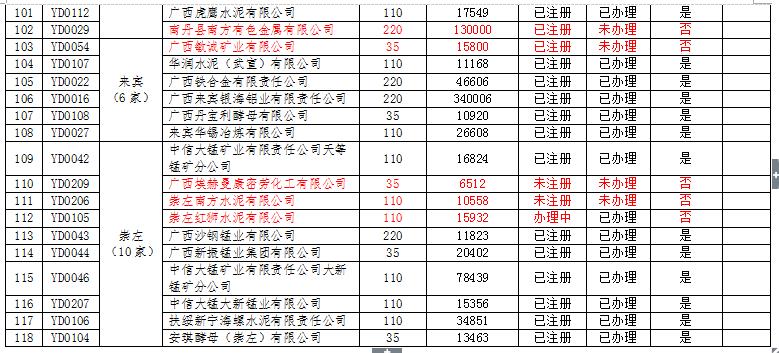廣西電力市場(chǎng)交易主體名單
