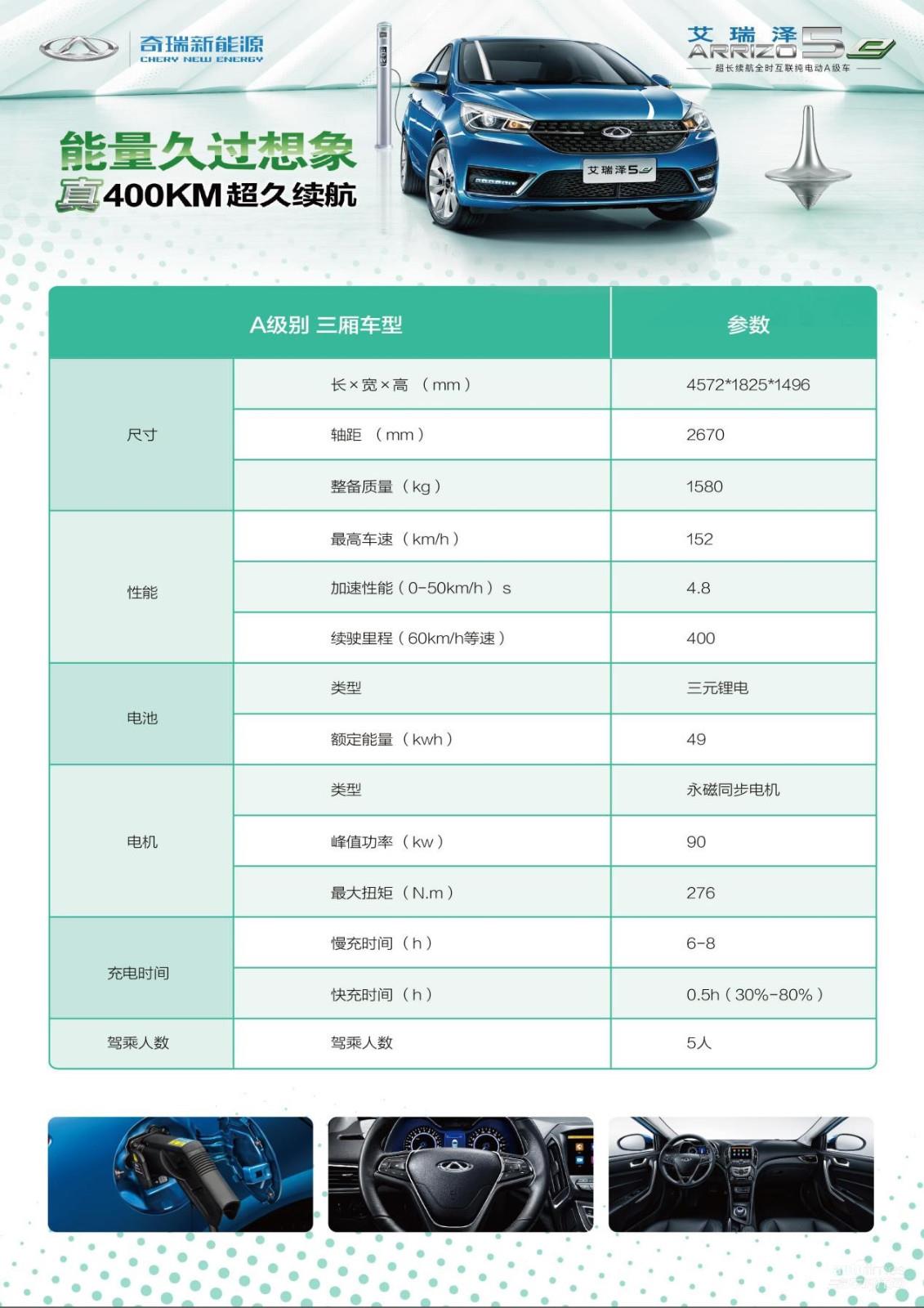 真400公里超久續(xù)航 奇瑞艾瑞澤5e預售正式啟動