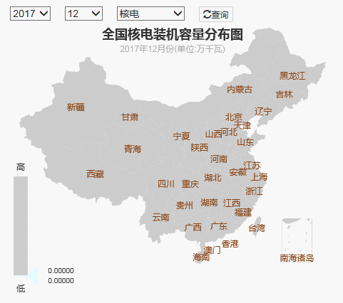 2017年全國(guó)電力發(fā)電，電力裝機(jī)版圖