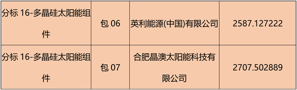 國網(wǎng)2018綜合能源服務項目招標光伏組件、逆變器中標名單
