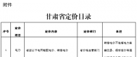 甘肅省定價(jià)目錄發(fā)布：涉及省級(jí)以下電網(wǎng)輸配電價(jià)、銷售電價(jià)