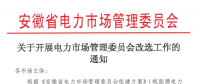 安徽開(kāi)展電力市場(chǎng)管理委員會(huì)改選工作