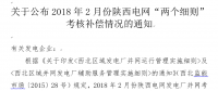 2月份陜西電網(wǎng)“兩個細則”考核補償情況：19家風(fēng)電場上網(wǎng)電量32905.01萬千瓦時