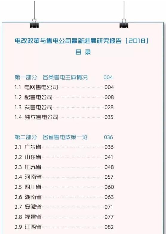 1、《關(guān)于開展2018年山東省電力企業(yè)信用評價工作的通知》  山東省電力企業(yè)協(xié)會日前發(fā)布了《關(guān)于開展2018年山東省電力企業(yè)信用評價工