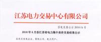 江蘇 | 2018年6月集中競價(jià)交易結(jié)果：成交電量33.31億千瓦時(shí)！