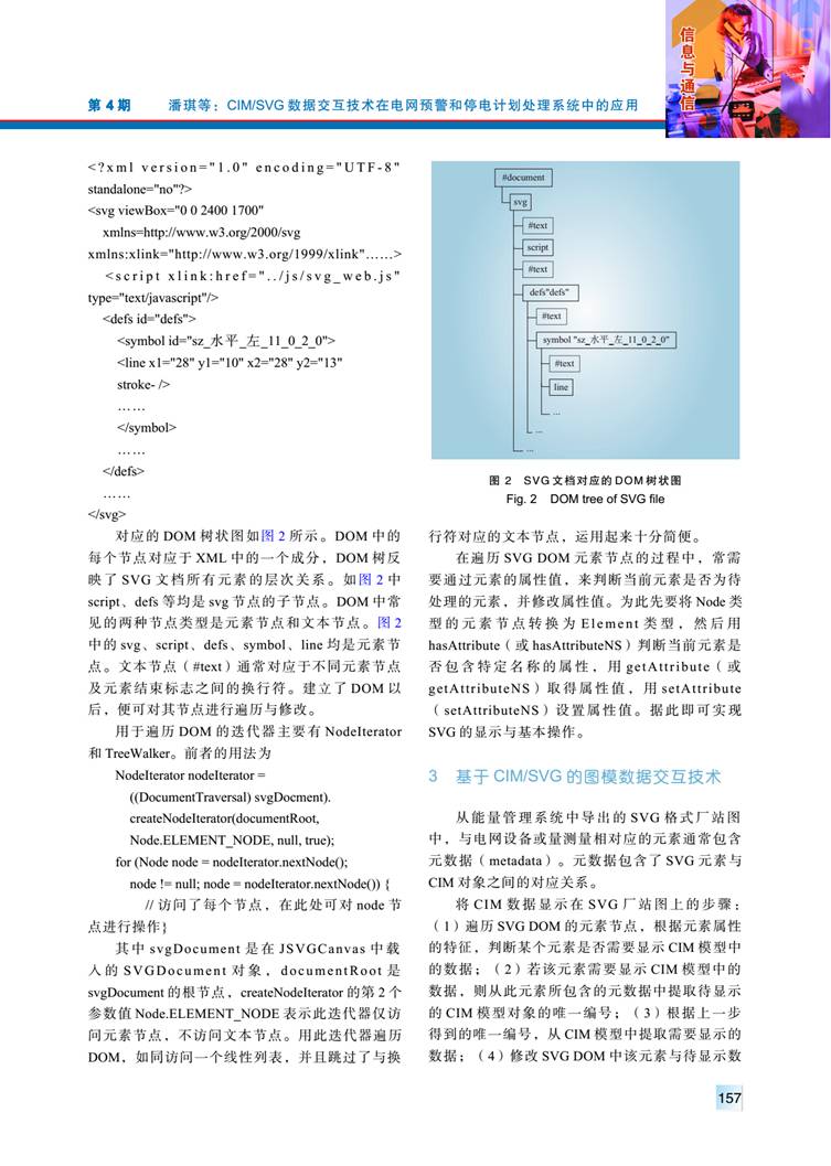 CIM/SVG 數(shù)據(jù)交互技術(shù)在電網(wǎng)預(yù)警和停電計劃處理系統(tǒng)中的應(yīng)用