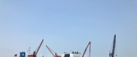 與臺風“插肩而過”！臨港風電一期工程首個風機基礎平臺搶澆完成
