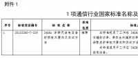 工信部發(fā)布通信行業(yè)1項國家標準、8項行業(yè)標準及1項行業(yè)標準修改單報批公示