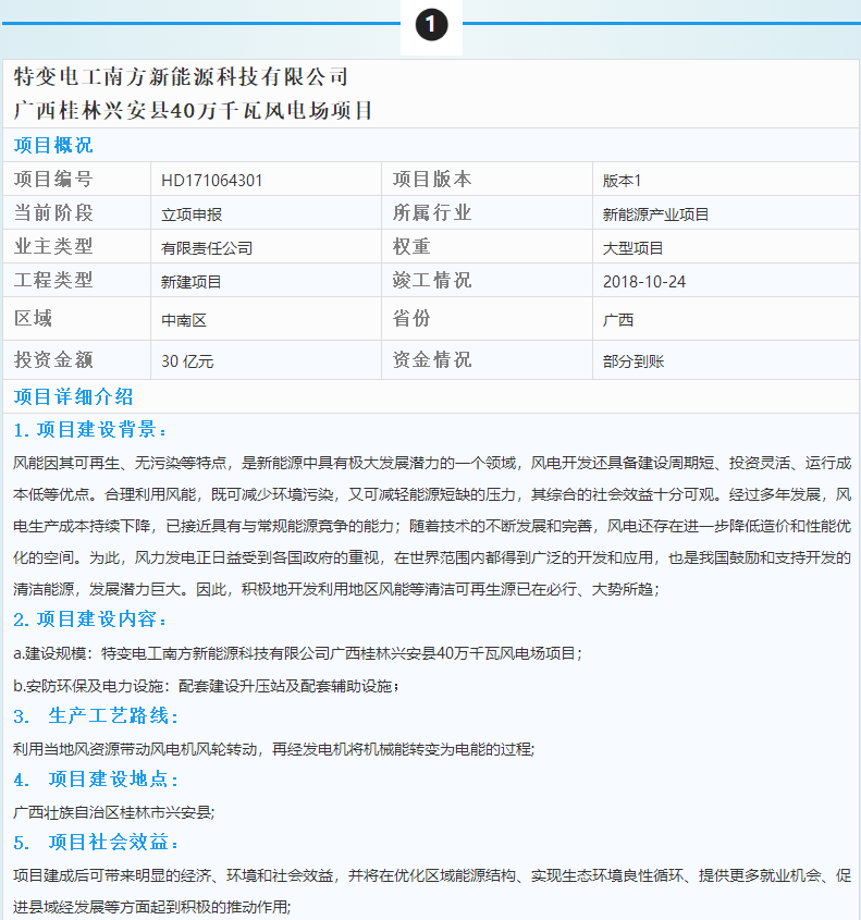 3個風電優(yōu)質(zhì)項目建設(shè)情況一覽