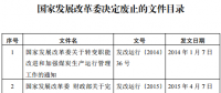 發(fā)改委廢止《關(guān)于規(guī)范跨省發(fā)電、供電計(jì)劃和省級發(fā)電、供電計(jì)劃備案核準(zhǔn)報(bào)送審批工作》等8個(gè)文件