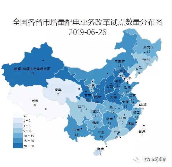 圖解四批404家增量配電業(yè)務改革試點
